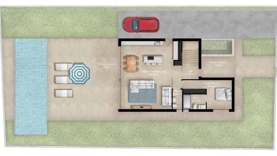 Villa de 4 dormitorios en La Zenia, Spain No. 443 № 6